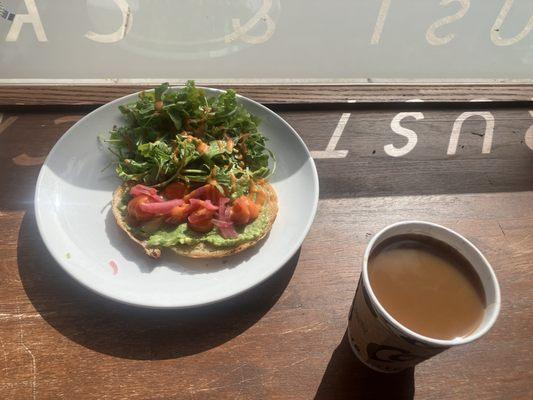 Ethiopian Blend Coffee And Avocado Toast