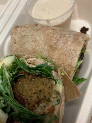 Falafel wrap.