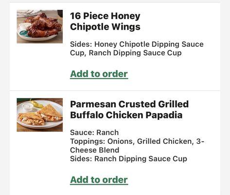 What I ordered.