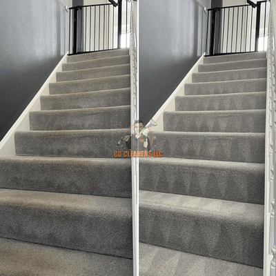 Before & after: Bringing back the brilliance of a carpeted stairway.