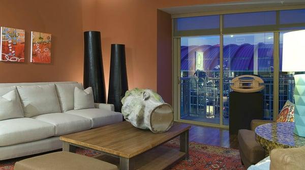 Michael Stribling Interiors design of a Downtown loft here in Houston, Tx.