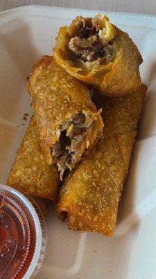 Cheesesteak Egg Rolls