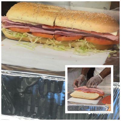 Joes Italian Hero. A legitimate foot long! Still fully packed including Mortadella and for only $8.50.  10-17-2021