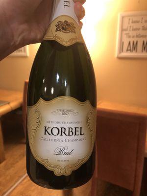 Bottle of korbel (delivery)