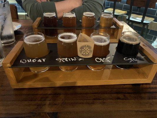 Beer flights.  All were great!