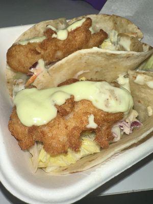 Crispy fish tacos