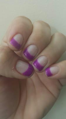 Gel nails, manicure & pedicure: $60.00 - They didn't remove the cuticles/skin around nails