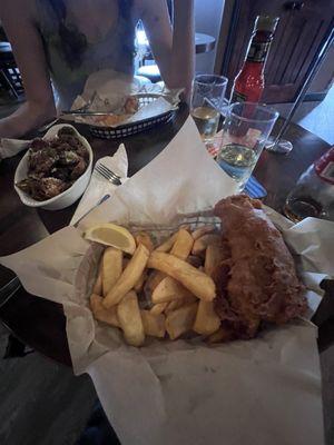 Fish and chips, Brussel sprout special