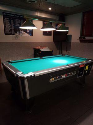 Pool tables inside $1.00 play