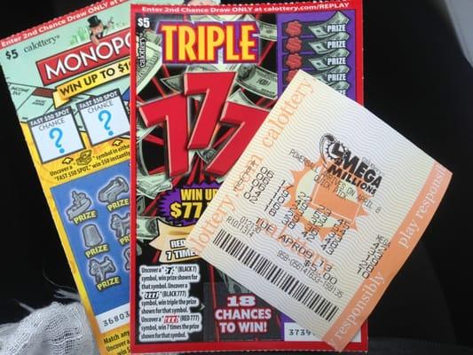 Lottery Mega Million and Scratchers