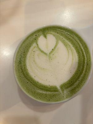 Matcha Lavender Oat Milk Latte