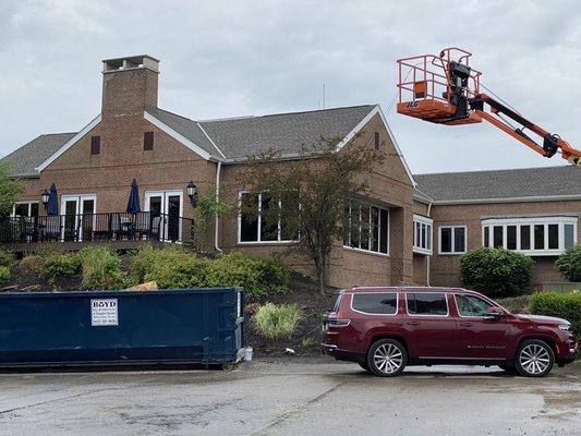 Building from parking lot