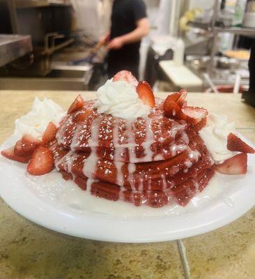 Valentines special! Red velvet pancakes