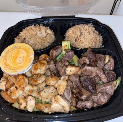 Chicken and filet combo hibachi