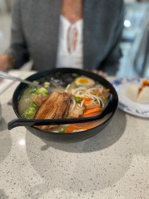 Shrimp tonkatsu Ramen with hand made noodles.