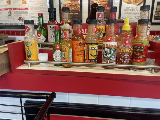 Hot sauce options