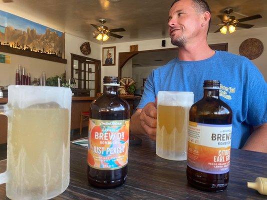 Ice cold kombucha