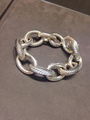 Ultra large oval link chain bracelet