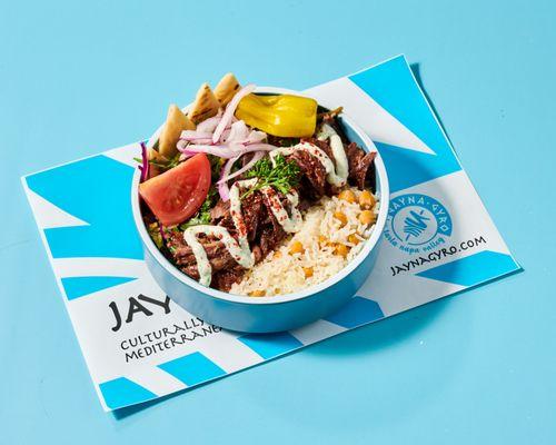 Beef & Lamb Gyro bowl with rice