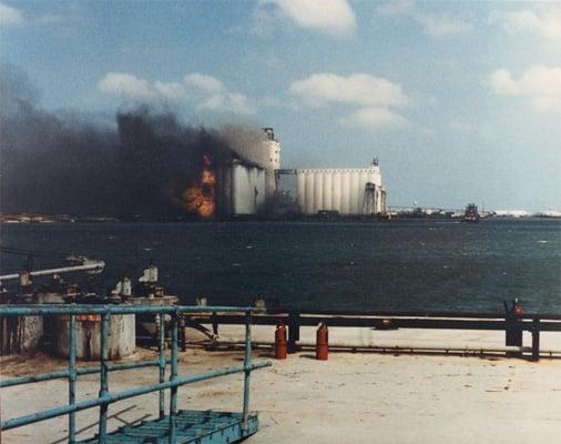 Kevin Saunders survived the largest grain elevator explosion in Texas history, which took place on April 7, 1981 in Corpus Ch...