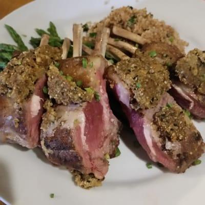 Rack of lamb.