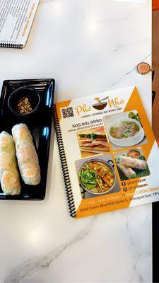 K1. spring rolls (2pcs)