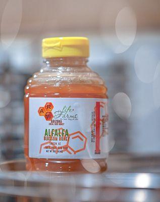 Alfalfa honey  is by far our favorite! Her flavor or pretty unique and from day 1 it has been our best seller! Please come and taste it!