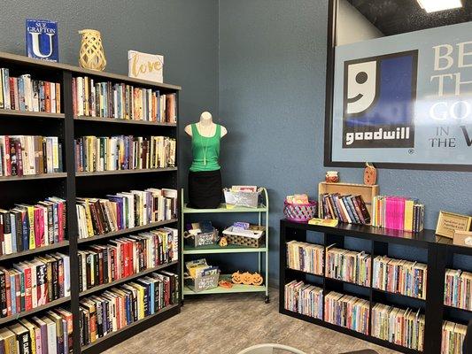 The Book Nook within the Clinton Goodwill Store