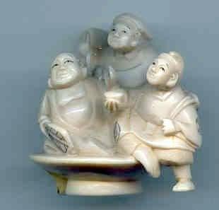 Fine Japanese Ivory Netsuke available for acquisition from Asian Antiquities.  http://asian-antiquites.com