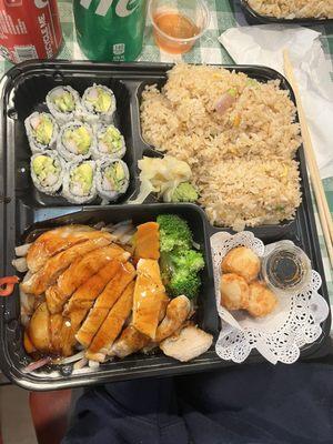 Chicken fried rice Teriyaki Dinner Bento Box