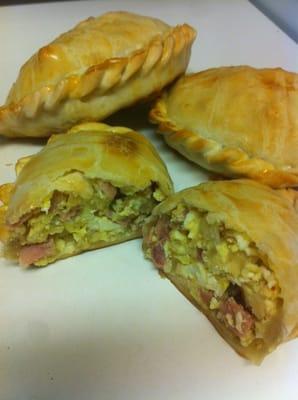 Egg ham and cheese empanadas