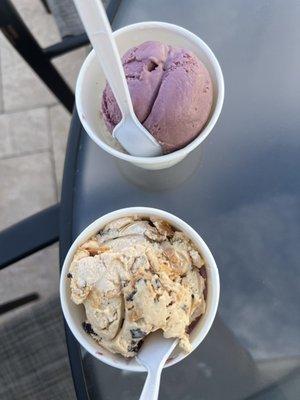 Peanut Butter Chip/Black Raspberry //Black Raspberry/Butter Almond