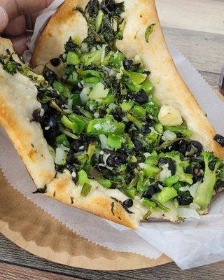 Pizza Chop Bartow Mall Bronx NY Custom veggie slice