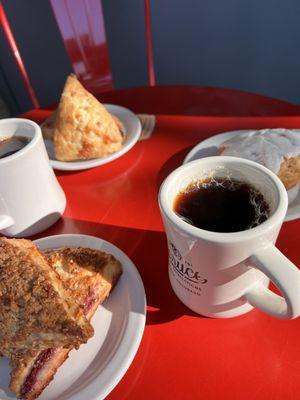 Scones and refillable coffee!