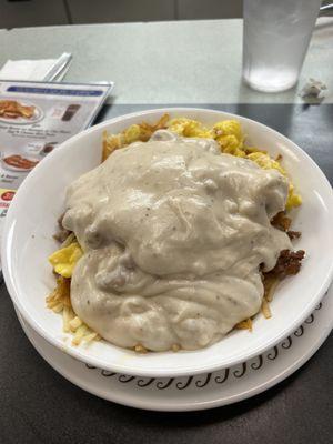 Sausage gear and hashbrowns bowl countried up!