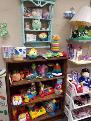 A small section of the toy room