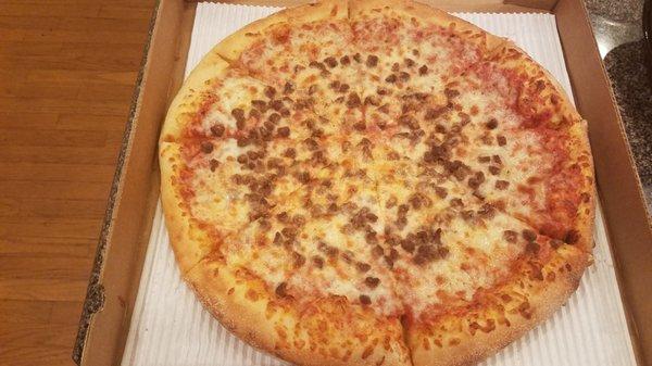 Beef pizza