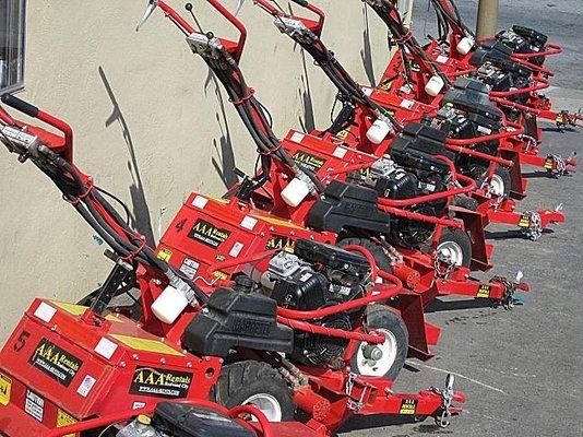 Rototiller Rental. The Barreto 16hp rototiller is Ideal for our hard adobe soil.