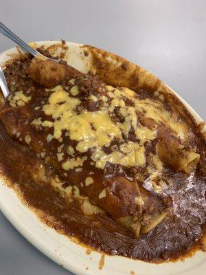 Beef enchiladas