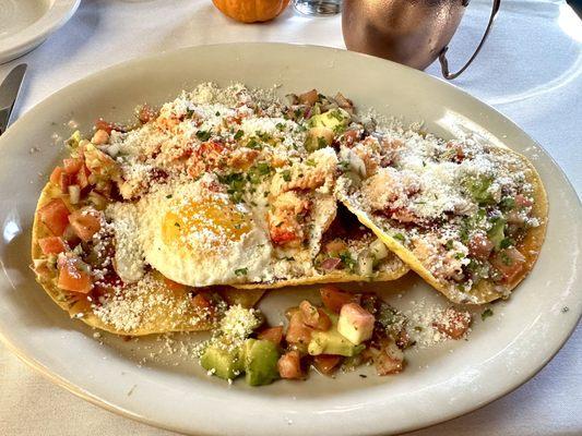 Lobster Huevos Rancheros for brunch