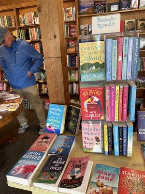 Beach reads display