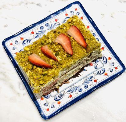 Strawberry Pistachio Tiramisu