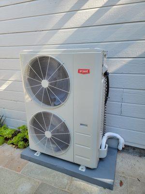 New Bryant 18 SEER Variable Speed Heat Pump Installation  with available rebate and tax credit.