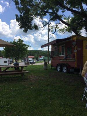 Just a little food truck with amazing food.