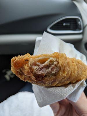 Egg Roll, $1.90. Inside is pork and vegetable