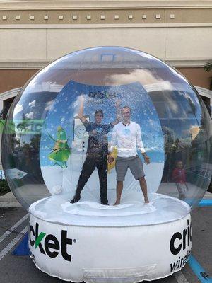 Jason & Robert Giant SnowGlobe