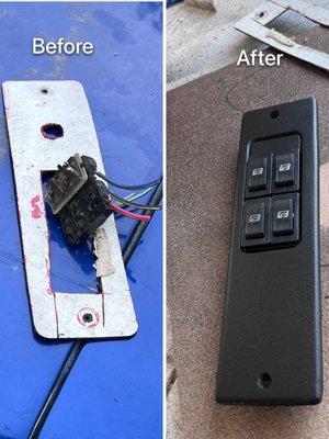 custom made window switch for classic car