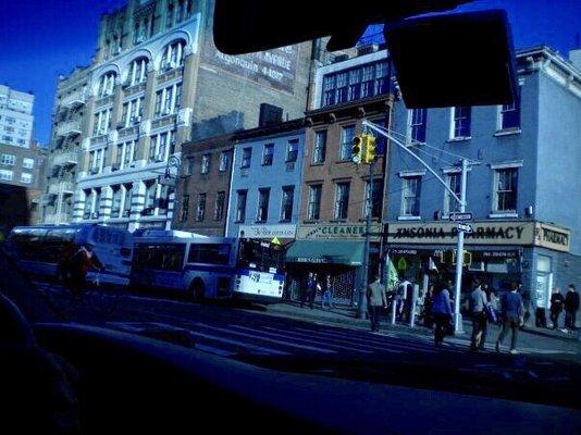 Jerri's Cleaners, 444 Sixth Ave, New York, N.Y. 10011 - as seen from the windshield of a moving car.