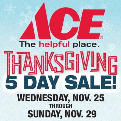 Thanksgiving Day Sale