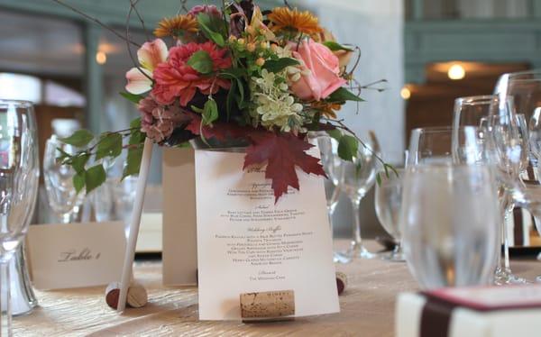 We provide complimentary menu cards for each table for your wedding!